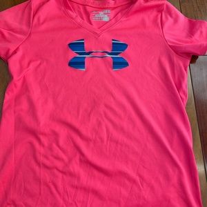 Youth Pink Under Armour T-Shirt